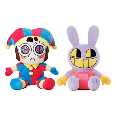 Kit de 2 Muñecos de Peluche, Juguetes de Peluche de Dibujos Animados para Niños y Niñas, Sorpresa, Cumpleaños, Regalo, Decoración del Hogar (25 cm/9.8 inch)