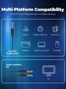 havit HAVIT H2002D Gaming Headset With Microphone For PC/Laptop/Mobile/PS4, Streaming Headphones with Soft Ear Pads