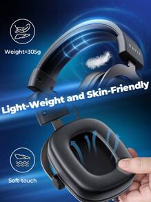 havit HAVIT H2002D Gaming Headset With Microphone For PC/Laptop/Mobile/PS4, Streaming Headphones with Soft Ear Pads