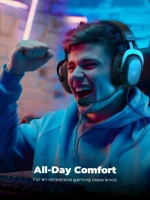 havit HAVIT H2002D Gaming Headset With Microphone For PC/Laptop/Mobile/PS4, Streaming Headphones with Soft Ear Pads