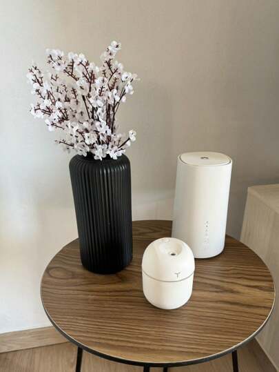 1pc Lightweight Plastic Gestreepte Flower Vase, Minimalist Bloemen Arrangements, Home ation, Centerpiece, Tabletop Accents, Various Display Scenarios view 11