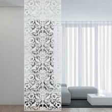 12 Stück Hängender Raumteiler, 40x40cm DIY Raumteiler Bildschirm, Paravent Raumteiler Hängepaneel Raumteiler Trennwand Hängend,DIY Art Deco Raumteiler - Weiss - Übersicht 3