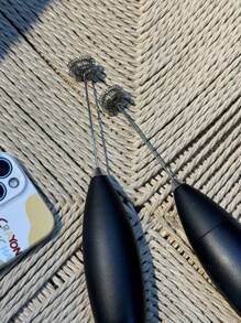 Mini Wireless Electric Handheld Milk Frother For Home Baking, Cream Coffee Milk Foamer, Battery Operated Handheld Milk Whisk - Multicolor - View 5