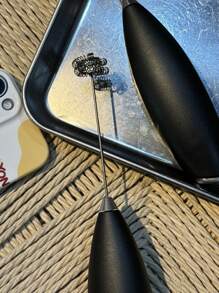 Mini Wireless Electric Handheld Milk Frother For Home Baking, Cream Coffee Milk Foamer, Battery Operated Handheld Milk Whisk - Multicolor - View 7