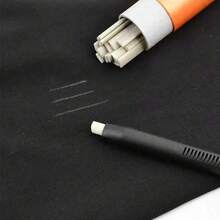 20 支装皮革缝纫粉笔（带支架）-白色标记铅笔，适用于缝纫和裁缝 - 黑色 - 查看 2