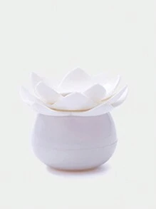 1 pieza Portadientes con diseño de flor, caja de almacenamiento de palillos de dientes con diseño de loto para el hogar