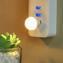 2/3/10 chiếc đèn ngủ mini USB, đèn chăm sóc mắt màu trắng ấm, đèn đọc sách, đèn ngủ LED USB di động, đèn đọc sách - Bóng đèn USB ấm áp - Xem 7