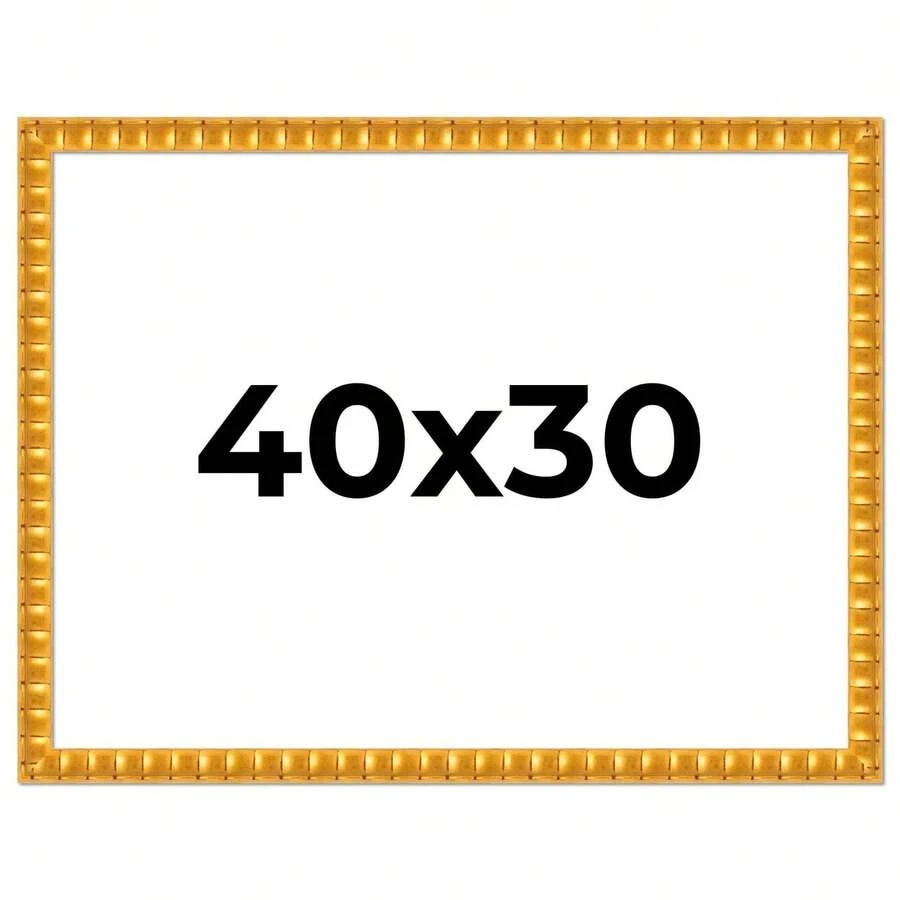 Custompictureframes.Com 40x30 Bamboo Picture Frame UV Acrylic 4 Finishes - Brown Black Gold And Natural - Yellow - View 1