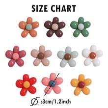 15 pièces/set Magnets de réfrigérateur mignons style INS, 5 pétales, de couleur bonbon, décoration de cuisine
