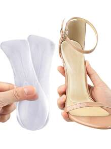 1双七垫女士防滑防臭鞋垫减震柔软舒适自粘高跟鞋不累脚 - 無色 - 查看 8