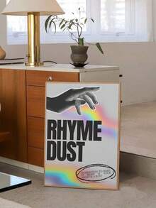1pc Rhyme Dust Dom Dolla ,Music Poster,Canvas Wall Art, Music Album Cover Poster,Fashionable Print,Living Room Decoration Perfect Gift For Music Lovers,For Bar,Internet Cafe,Apartment,Bedroom,Living Room,Modern Home Decoration Unframed - Multicolor - View 4