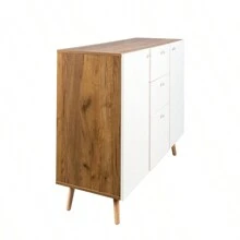 Sideboard Buffet Cabinet With 3 Drawers And 2 Doors 47.24"Buffet Cabinet With Adjustable Shelves For For Living Room Dining Room Hallway Kitchen