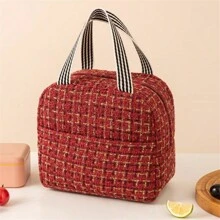 1 Peça Bolsa Térmica Minimalista para Almoço, Sacola Térmica Portátil para Transportar Alimentos, Para Estudantes