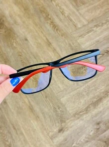 Rectangular Glasses Frame For Men's Eyeglasses Various Colors New Comfortable Flexible - 紅色 - 查看 5