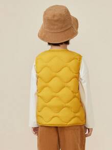 mini bala Reversible Three-Proof Light Down Jacket For Children New Winter Collection - Yellow - View 2