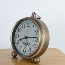 1 件欧式复古铁艺闹钟美式创意电子钟家居简约个性静音手表装饰家居装饰、房间装饰礼物生日毕业数字时钟卧室装饰宿舍装饰返校学校装饰学校惊喜 - 銅色 - 查看 7