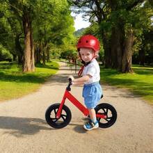 Bicicleta De Equilibrio Ajustable Para Niños Sin Pedales - Rojo - Ver 4