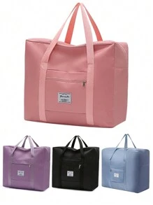 1 Pc Large Capacity Folding Luggage Storage Bag Suitcase Travel Waterproof Pouch Handbag Shoulder Bag Organizer Tote Bag,Three Sizes,Medium, Large And Extra Large,Summer Travel Essentials Bag For School School Accessories School Stuff