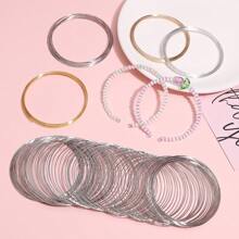 1pc Carbon Steel Memory Wire, 10/100 Coils, 4-Colors Available For DIY Jewelry Making, Multi-Strand Round Bracelets - Durable, Bendable, And Easy To Shape
