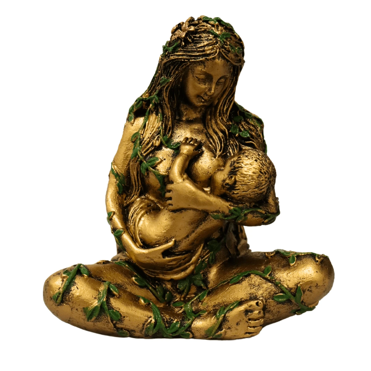 Goddess Gaia Mother Earth Fertility Decoration Ornament Gift Mother Resin - 金色 - 查看 1