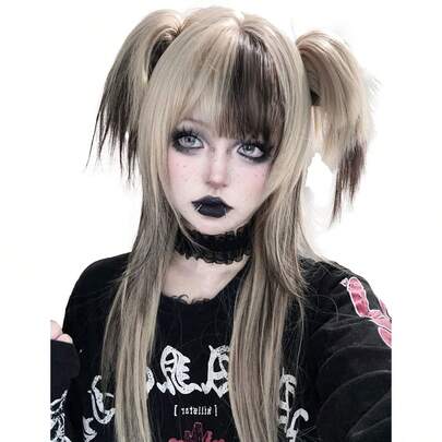 alicegarden 1 mảnh tóc thẳng dài tổng hợp chịu nhiệt, phụ kiện đuôi kẹp, nhiều màu có mái tóc giả dài 28 inch dệt hàng ngày tự nhiên chân thực