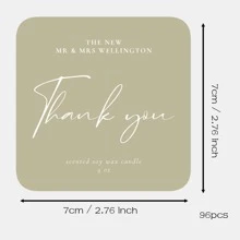 100pcs Custom Delicate Wedding Welcome Gift Tags Emerald Greenery Wedding Welcome Gift Tags Custom Wedding Favor Tags, Custom Personalized Thank You Gift Tags For Weddings, Birthday, Bridal Shower - Multicolor - View 57