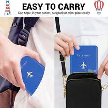 [Custom Made] Unisex Personalized Name Short Passport Holder, Foldable Lightweight Minimalist Design, Suitable For Birthday Gift, Christmas Gift, Small Gift - Red - View 7