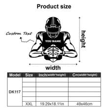 一款定制橄榄球运动员墙饰,个性化橄榄球运动员标志,农舍风格橄榄球运动员墙饰,金属艺术品,适合住宅客厅和办公室装饰,可定制姓名装饰,适合门廊、露台、生日、毕业典礼和其他节日礼物,节日日历。 - 彩色 - 查看 39