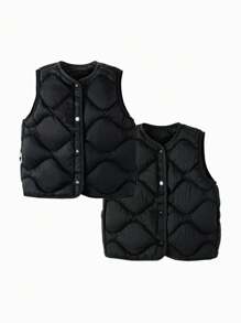 mini bala Reversible Three-Proof Light Down Jacket For Children New Winter Collection - Black - View 4
