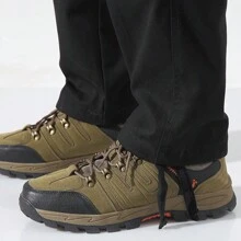 100% Cotton 8 Pockets Solid Color Cargo Pants For Men - Ultra Breathable, Comfy, And Practical Outdoor Pants With Multi Pockets For Hiking, Trekking, Traveling, And Casual Wear - Durable, Water-Resistant, And Quick-Drying - 黑色 - 查看 4