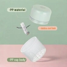 1 Pc, Garlic Mincer, Kitchen Grinder, Mini Chopper, Blender, 3.38/8.45/3.38+8.45oz, Cordless Electric Garlic Mincer, Simple Design, Mini Portable Kitchen Garlic Press, USB Rechargeable Garlic Mincer, Food Processor, Home, Kitchen Items, Camping, Travel Essentials, Christmas, Halloween, Holiday Essentials, Home Essentials, Household Items, Benifit Storage And Organize, Kitchen Accessories, Household Items