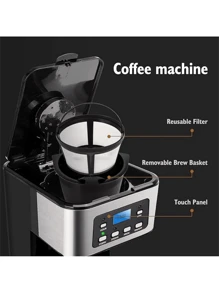 SOKANY 圣诞礼物咖啡机、3 合 1 单杯咖啡机、适用于 K-Pod 胶囊咖啡机、研磨咖啡机、茶叶茶机、6 至 10 盎司杯子、可拆卸 50 盎司水箱