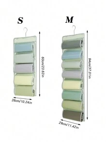1PC Wardrobe With Hanging Storage Yoga Pants Storage Bag, Double-Sided Large Capacity Hanging Storage Bag, Clothes And Pants Net Pocket Behind The Wardrobe Door, Travel Camping Hanging Storage Bag, Can Be Used For Sorting And Organizing Small Items Such As Toiletries, Cosmetics, Underwear, Socks, Etc