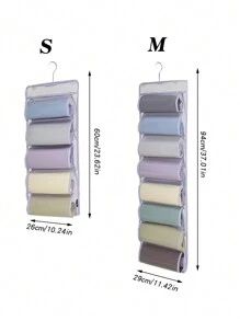 1PC Wardrobe With Hanging Storage Yoga Pants Storage Bag, Double-Sided Large Capacity Hanging Storage Bag, Clothes And Pants Net Pocket Behind The Wardrobe Door, Travel Camping Hanging Storage Bag, Can Be Used For Sorting And Organizing Small Items Such As Toiletries, Cosmetics, Underwear, Socks, Etc