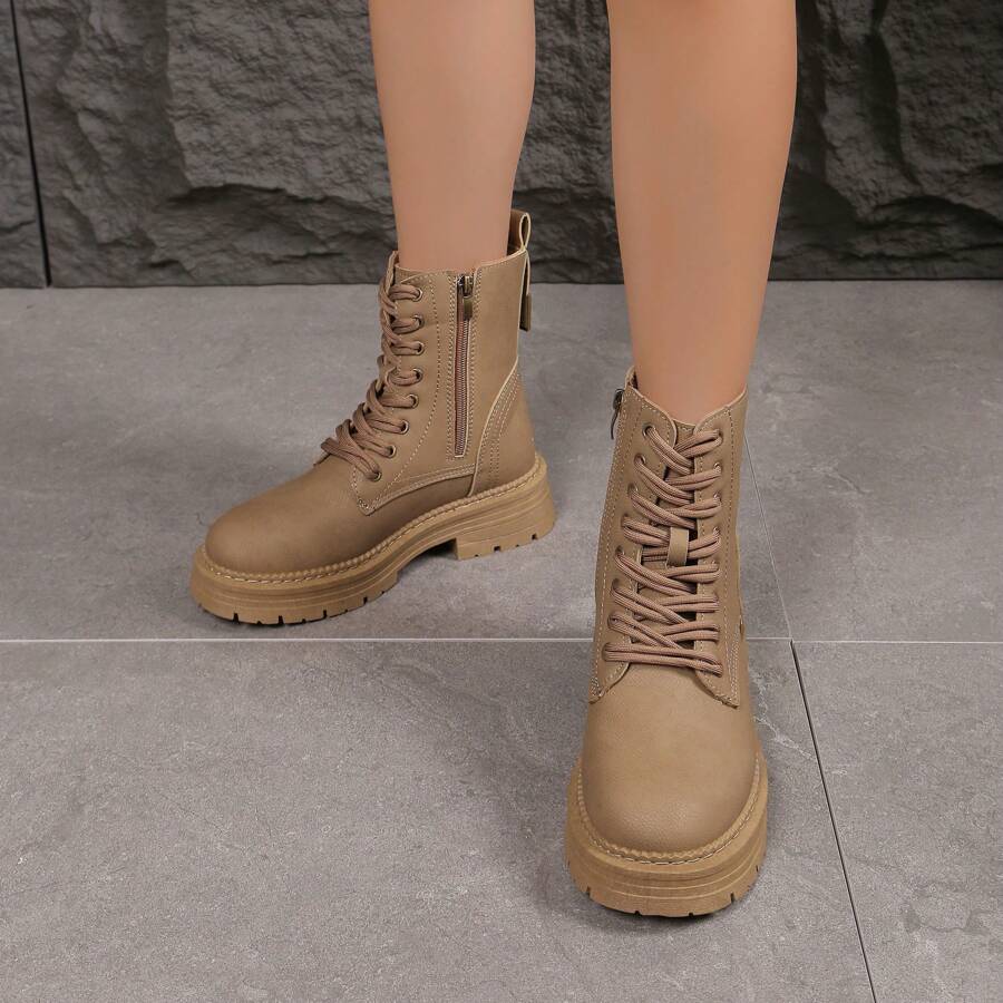 2024 Autumn Fashion Boots - Khaki - View 1