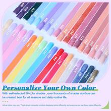 Lavender Violets 36 Farben Dip Powder Nail Kit Starter Schnell trocknend Dipping Puder Träumerei Palette Frühlingsfarben-Set für Zuhause Salon Glänzend Matt Nail Art Design M957