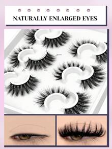 GROINNEYA 6 Cặp Lông Mi Dày Mượt Mượt Mà Ấn Tượng 3D Lông Mi Tự Nhiên Lông Mi Giả Mink Lông Mi Giả Mềm Mại Và Mượt Mà Trang Điểm Lông Mi Giả (08) - Lông mi Criss Cross - Xem 4