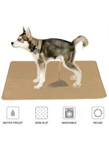 Washable & Reusable Pet Pads (Available In 1pc Or 2pcs) - 4 Layers Waterproof - Absorbent Cat/Dog Training & Puppy Pee Pads, Suitable For Small/Medium/Large Pets, Keeping Your Pet Clean & Comfortable - Khaki - View 26