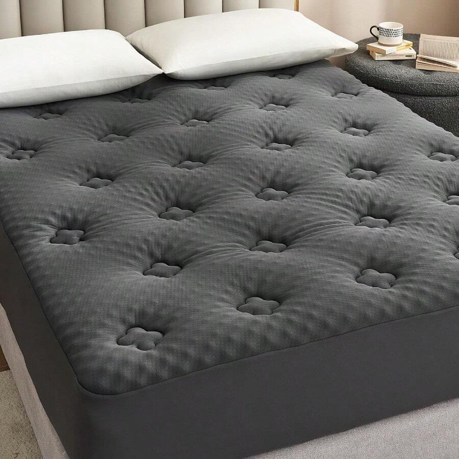 Memory Foam Mattress Topper Small Double Bed, Mattress Cover Pad With