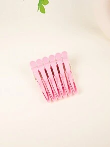 6PCS Salon Crocodile Clip, Plastic Partition Clip, Hair Clip, Evening Dress Clip, Dressing Clip, Hairdressing Tool, Multi Color, Daily Cute Salon Clip, Salon Partition Hairdressing Tool Suitable For Family, Daily Outdoor Travel, Party Gift Giving