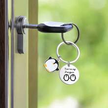 1 móc khóa chim cánh cụt hoạt hình "You Are My Penguin", lý tưởng cho bạn trai, đối tác hoặc gia đình, túi đựng phụ kiện ô tô ngày lễ tình nhân, ba lô cho trường học, phụ kiện Halloween Y2k dễ thương, ý tưởng quà tặng Giáng sinh cho Ngày nhà giáo - Bạc - Xem 8
