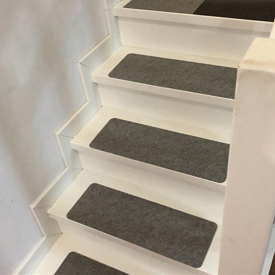 14 Pcs Misvayli Dark Gray Carpet Stair Treads AntiSlip For Kids