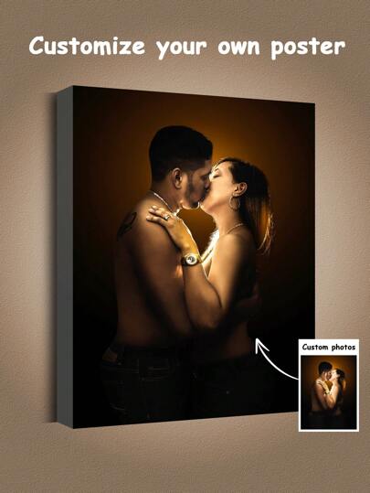 1pc Customized High Definition Creative Photography Poster - Personalize Your Photo, Upload Your Image/Photo, For Car Racing, Couples, Family, Pets, Friends, Holidays, Wedding, Anniversary, Ideal Gift For Wall Art In Bedroom, Living Room, Corridor, Modern Style, Vertical Orientation, Rectangular Shape, Valentine's Day, Valentine's Day Decor High-Quality,Stylish Custom,Personalized,Unique Ideal Gifts For Her Boyfriend,Girlfriend For Valentine's Day,For Anniversaries,For Weddings Living Room,Home Birthday Graduation