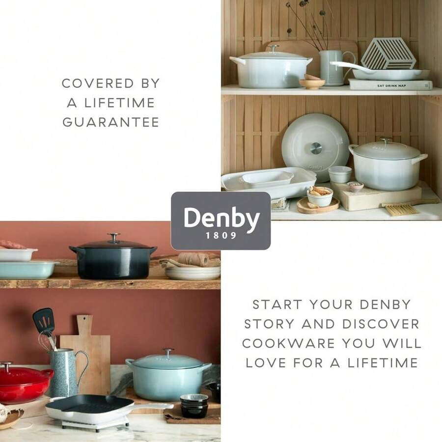 Natural Canvas White Cast Iron Griddle Pan 25cm Oven Safe, For All