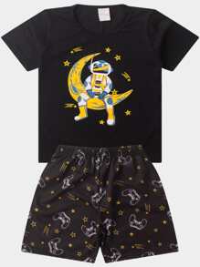 Kit 3 Children's Pajamas For Boys - 彩色 - 查看 6