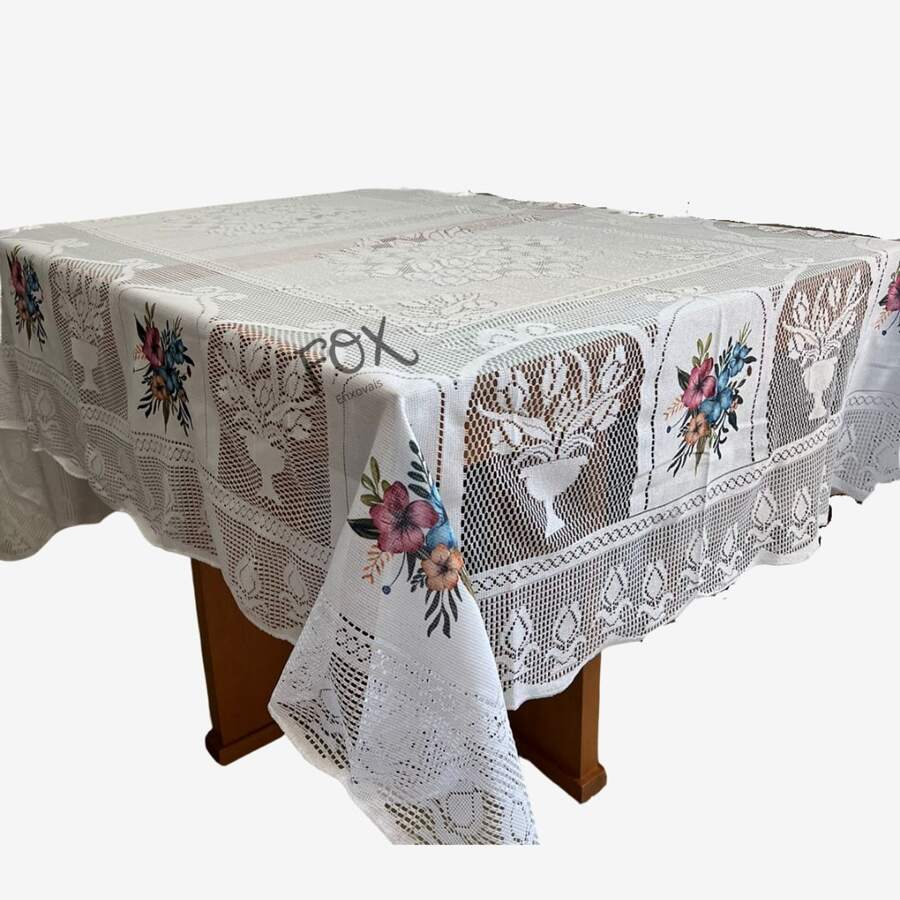 Lace Tablecloth For 4 And 6 Chairs