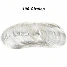 1pc Carbon Steel Memory Wire, 10/100 Coils, 4-Colors Available For DIY Jewelry Making, Multi-Strand Round Bracelets - Durable, Bendable, And Easy To Shape