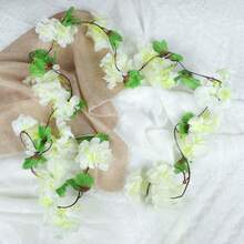 1 đèn treo hình cây hoa anh đào 2M/6,56FT hoặc 5M/16,4FT, đèn dây LED hình hoa anh đào, thích hợp để trang trí rèm cửa trong nhà, đám cưới, ngày lễ, ngày lễ tình nhân, tường, vườn, giáng sinh, trang trí tiệc - Ánh sáng ấm áp - Xem 9