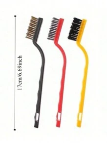 3 peças, escova de nylon de latão e aço inoxidável, escova de limpeza doméstica para panelas, escova de lavar louça, escova de fogão, utensílios de cozinha, acessórios de cozinha, eletrodomésticos de cozinha, utensílios de cozinha, utensílios de cozinha, utensílios de cozinha, cozinha, itens de cozinha, limpeza, pano de prato