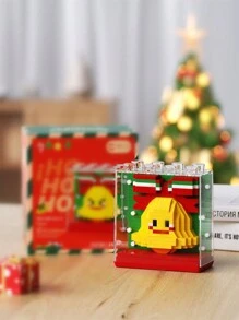 Conjunto de Blocos de Montar 6 em 1 com Papai Noel, Boneco de Neve, Rena, Árvore de Natal, Trenzinho Pequeno, Casa de Natal, Casa de Pão de Mel, Trenó da Rena, Bolo de Natal, Casa de Waffle, Caixa de Música de Árvore de Natal, 14+ anos, Modelo Educativo DIY para Montagem, Decoração de Festa de Natal, Blocos de Montar de Trem, Decorações de Árvore de Natal, Blocos de Montar de Carros - Multicolorido - Visão 27